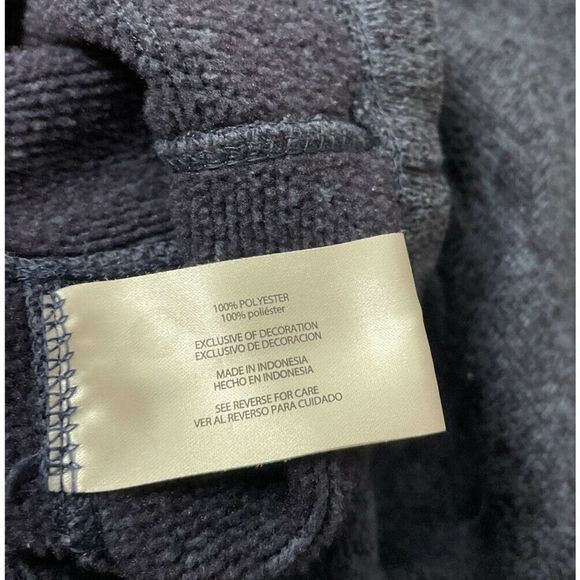 Woolrich Mens Fleece Pullover Half Quarter Zip Sweater Jacket L Blue Sweatshirt - Picture 5 of 5